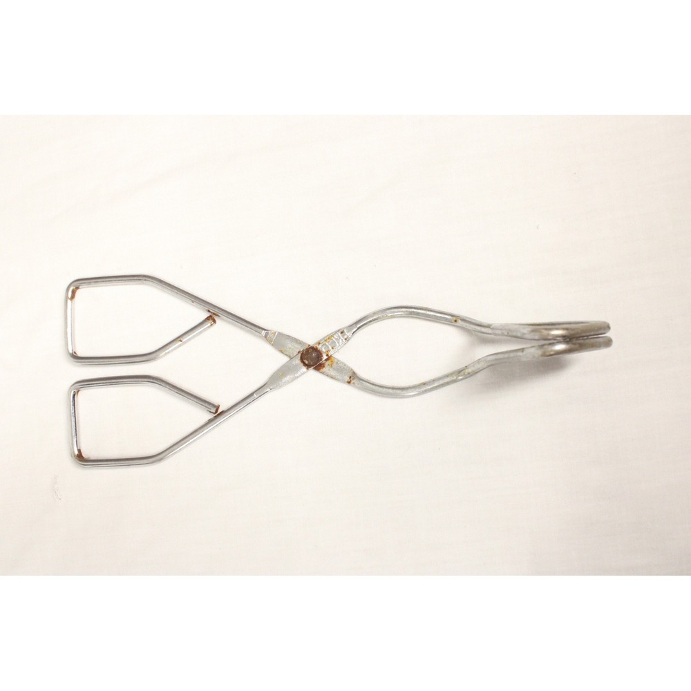 EKCO Tongs Vintage Silver Chrome Metal Canning Tool Retro Farmhouse